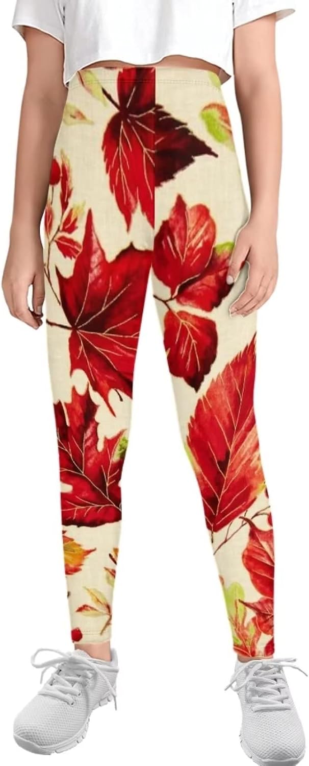 Belidome Girls Leggings Athletic Extra Soft High Waist Kids Long Pants Activewear for Dance Running Walking Sports Casual