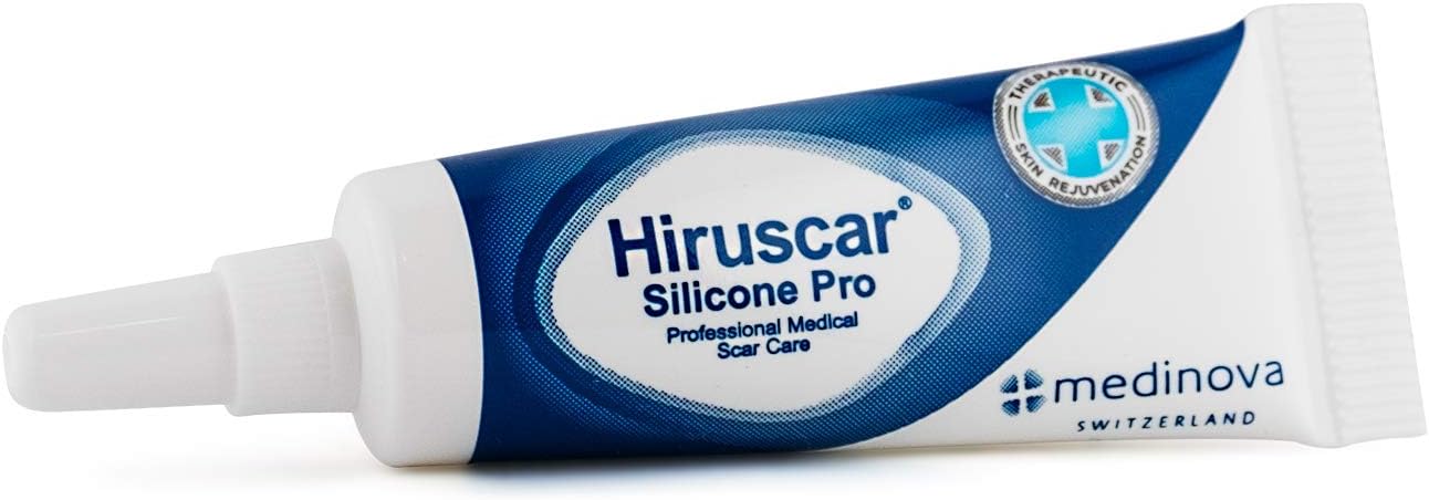 Hiruscar Silicone Pro 4g with MPS, Vitamin C & E for old and new scars, Acne Scars, Surgery Scars, burn Scars