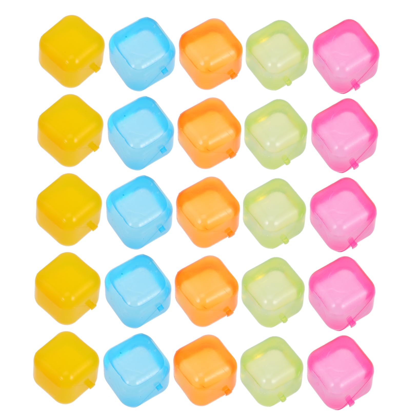 PRETYZOOM 96piezas Cubitos De Reutilizables De Plástico Moldes De Convenientes Para Bebidas Pack De Coloridos Para Cócteles y Whisky Sin Derrames y De Limpiar