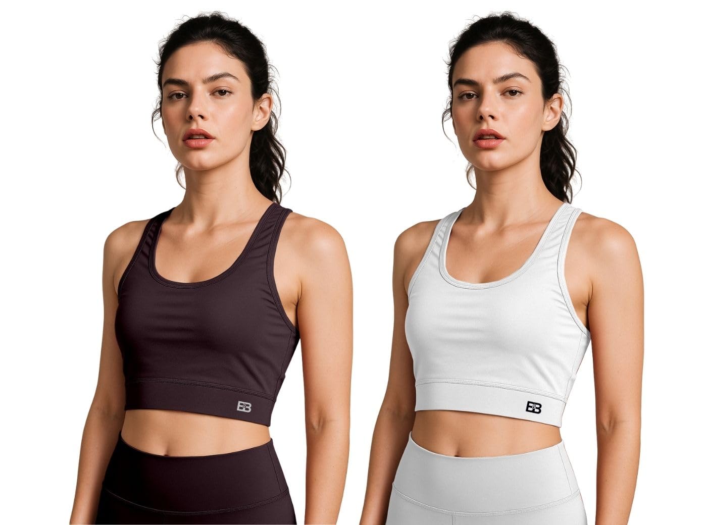 Slim Fit Cotton Sports Bra, Combo of 2 | Seamless, Stretchable & Lightweight Activewear for Gym, Yoga, Running | Stylish & Supportive Fit, Full Coverage-picture-47