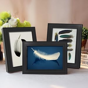 Giftgarden 4x6 Picture Frames Black Bulky Cadre Photo Frame Set for Wall or Tabletop, 12 Packs