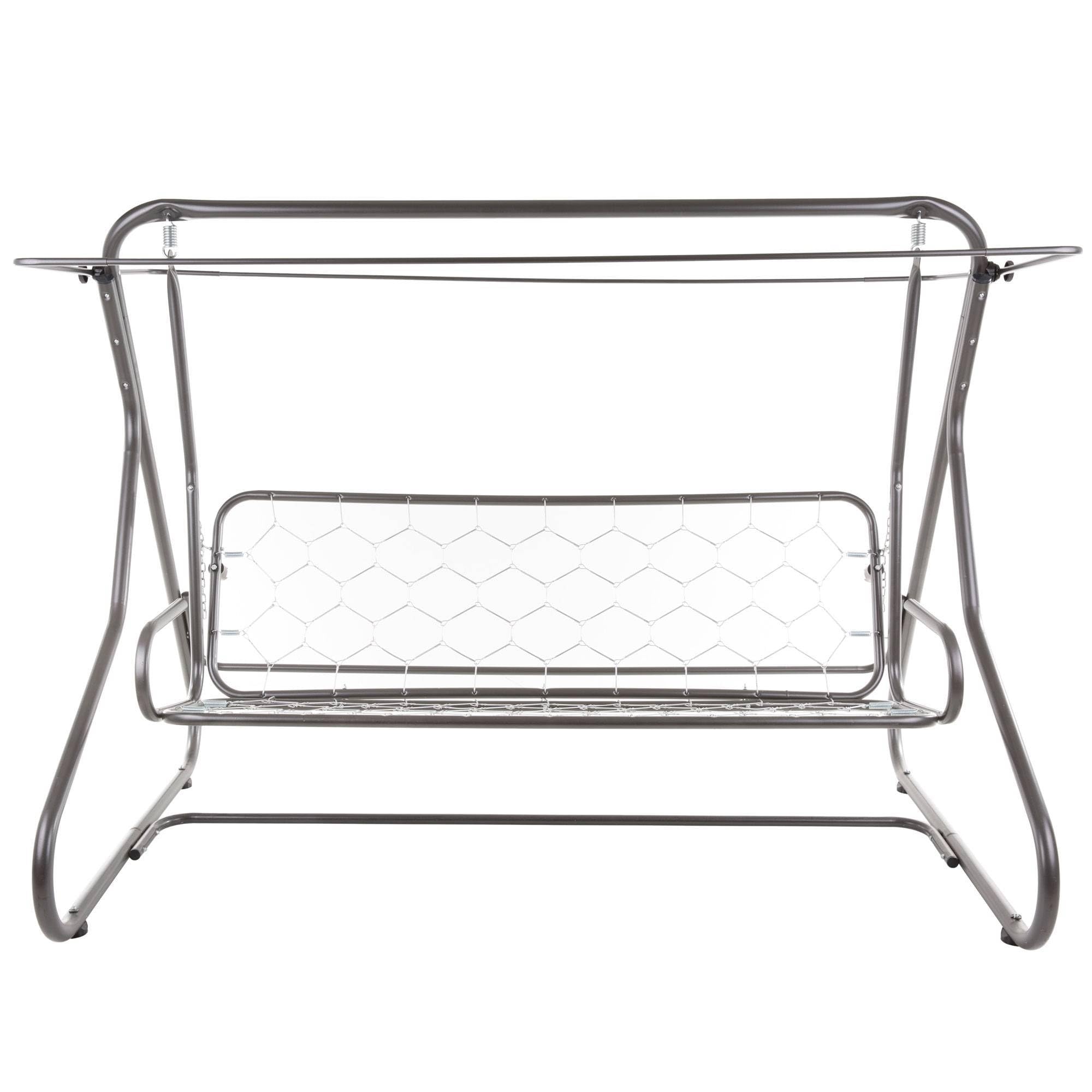 PATIO Hollywoodschaukel 3 Sitzer mit Liegefunktion Milano bis 300kg | mit Auflagen und Sonnendach
