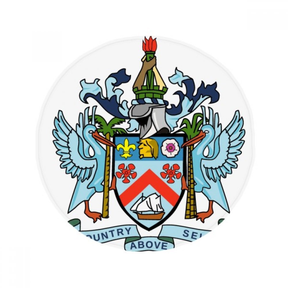Tapis Saint-Kitts-et-Nevis emblème national, une idée cadeau originale 50x50cm
