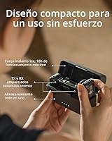 Vista 3 de DJI Mic 2 (2 TX + 1 RX + estuche de carga), micrófono de solapa inalámbrico, cancelación inteligente de ruido, grabación interna flotante de 32