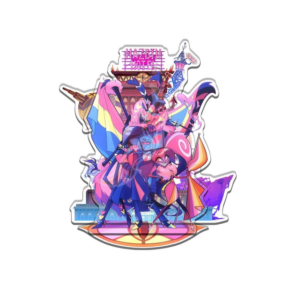 1PC Anime Hazbin Hotel Desktop decoration theme gift 15cm stand-up brand for fans (sty 5)