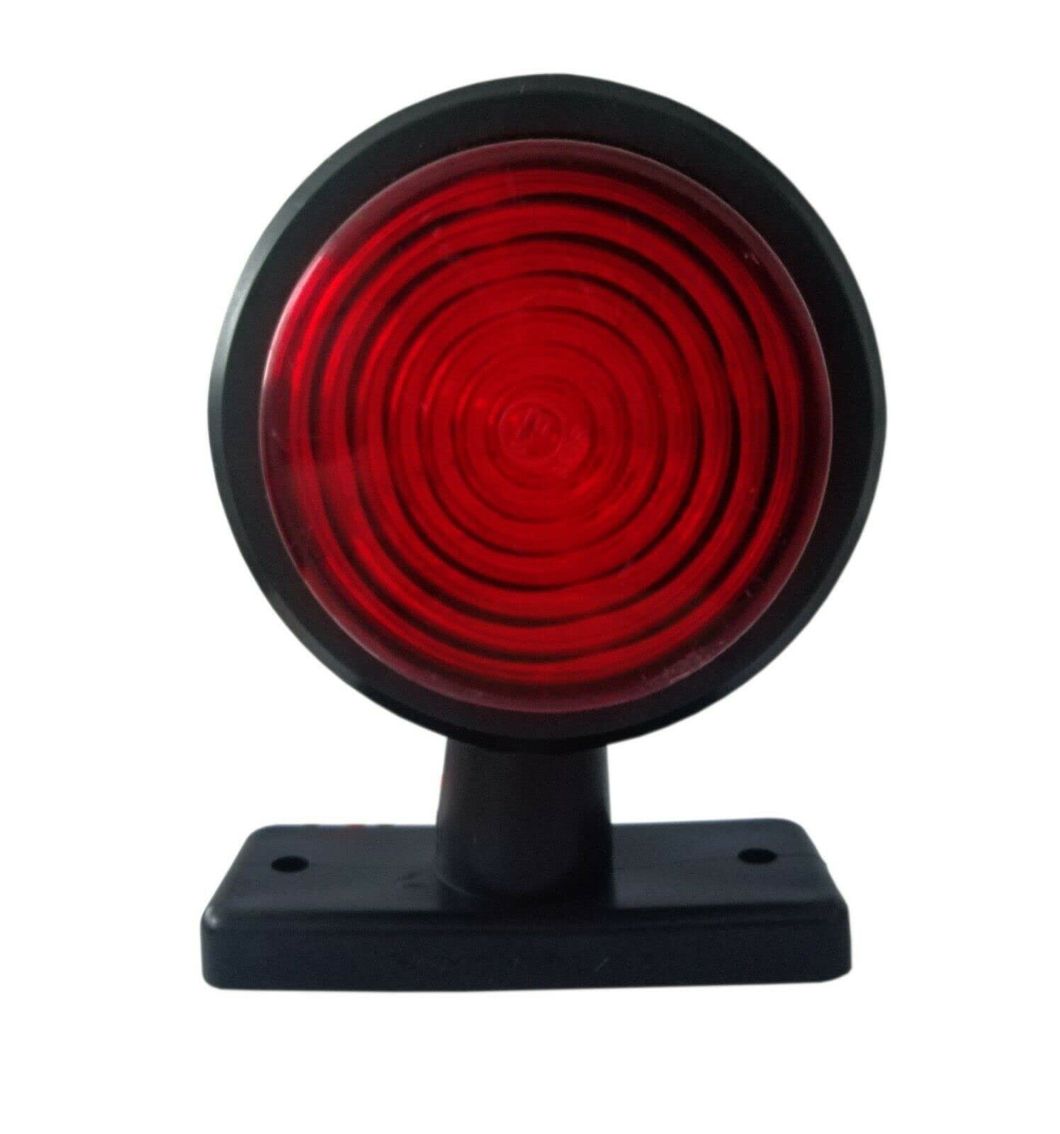 2 Feux De Position Avant/latéraux 12-24V - Cabochon Transparent - Dimensions 126x55mm - Pour Camion, Fourgon, Remorque - IP67