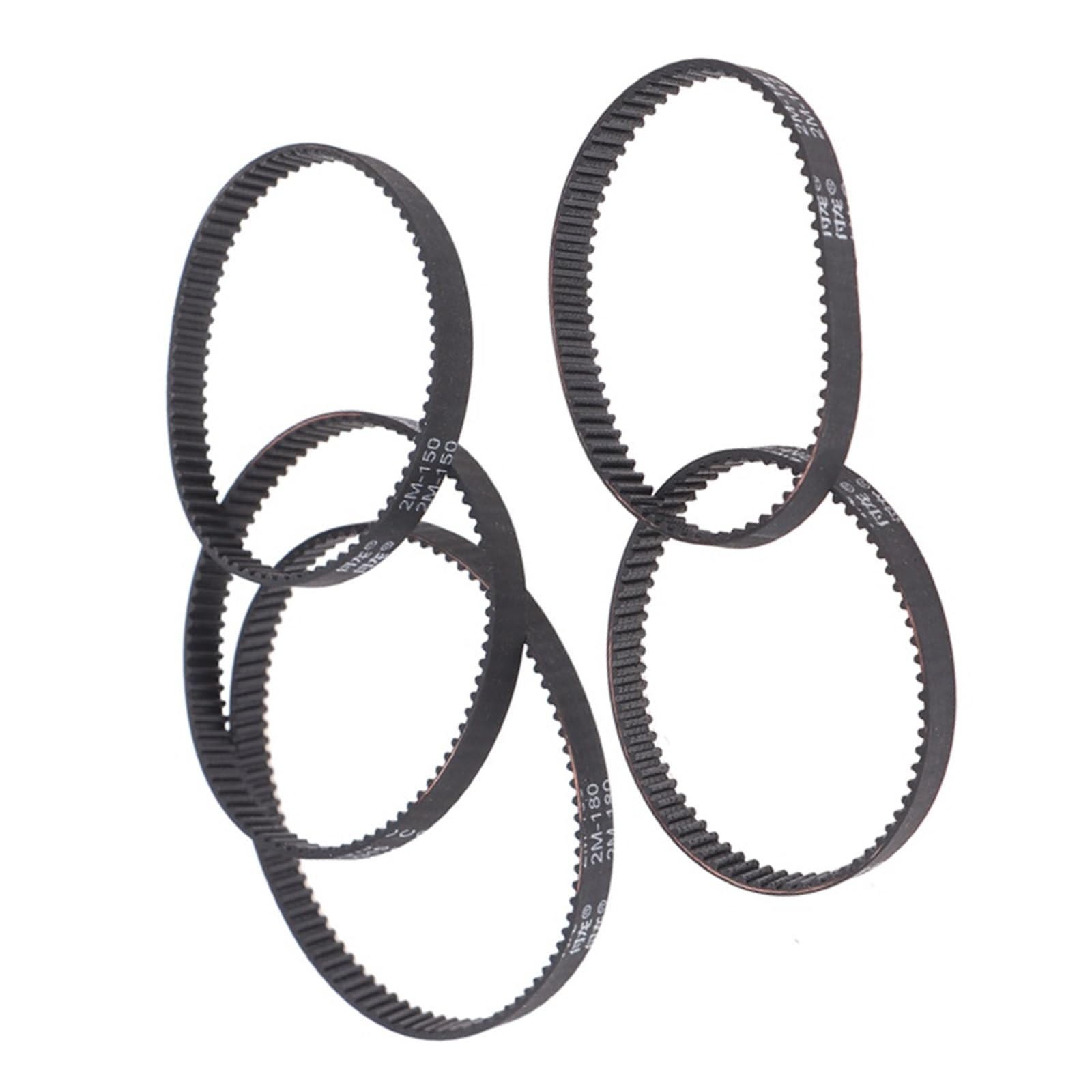 2 Courroies Distribution 2GT/2M 6mm - 140-180mm Pour Aspirateur