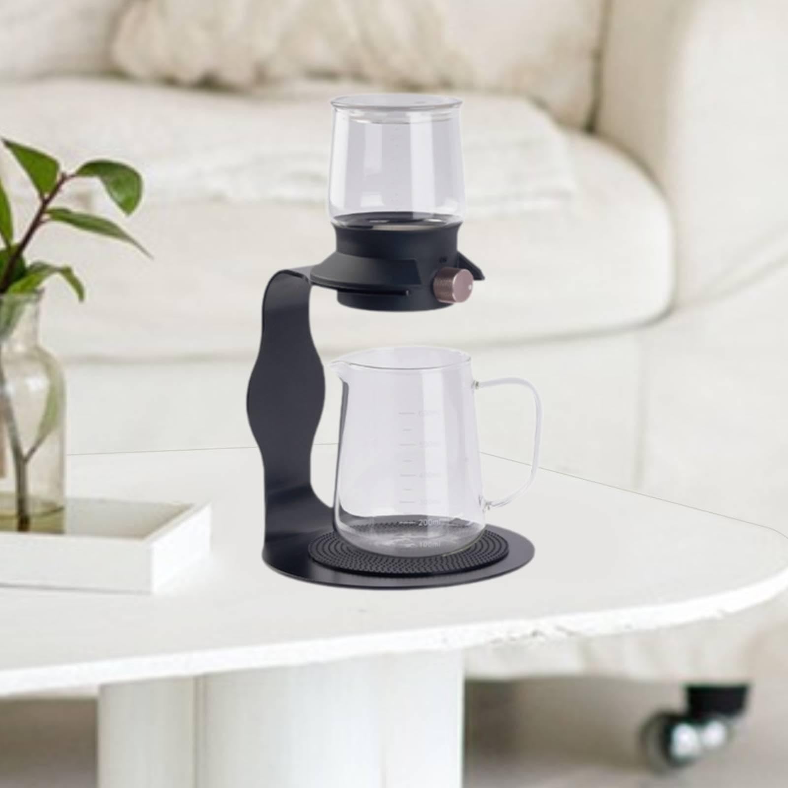 Tetera portátil Goteo, hervidor Agua, Recipiente para Bebidas, fácil Limpiar, té, infusión separada, navideño, 380 Ml Negro