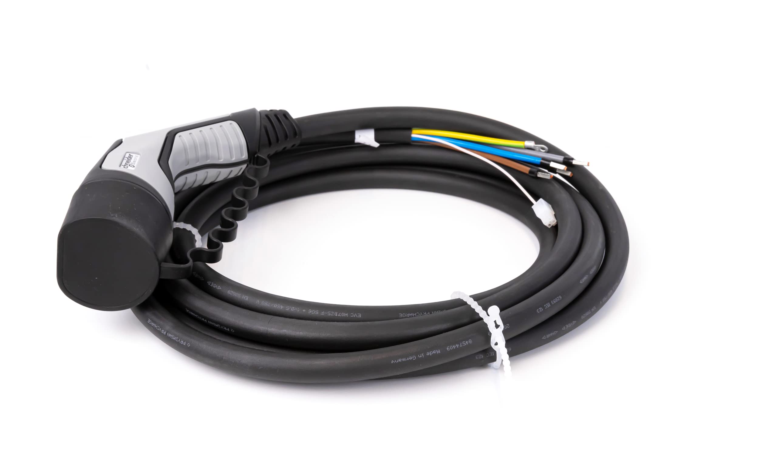 Schneider Electric, EVlink, EVP1CBS323C45, cable adjunto, T2 32A 3-Ph IEC 4,5 m Smart Wallbox