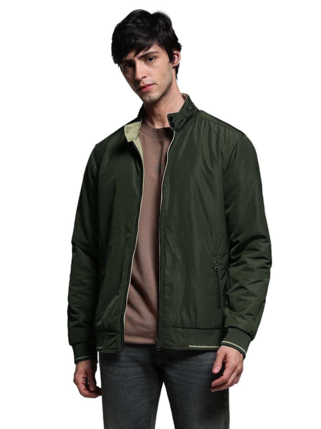jack & jones Men's Polyester Standard Length A-Line Coat-picture-28
