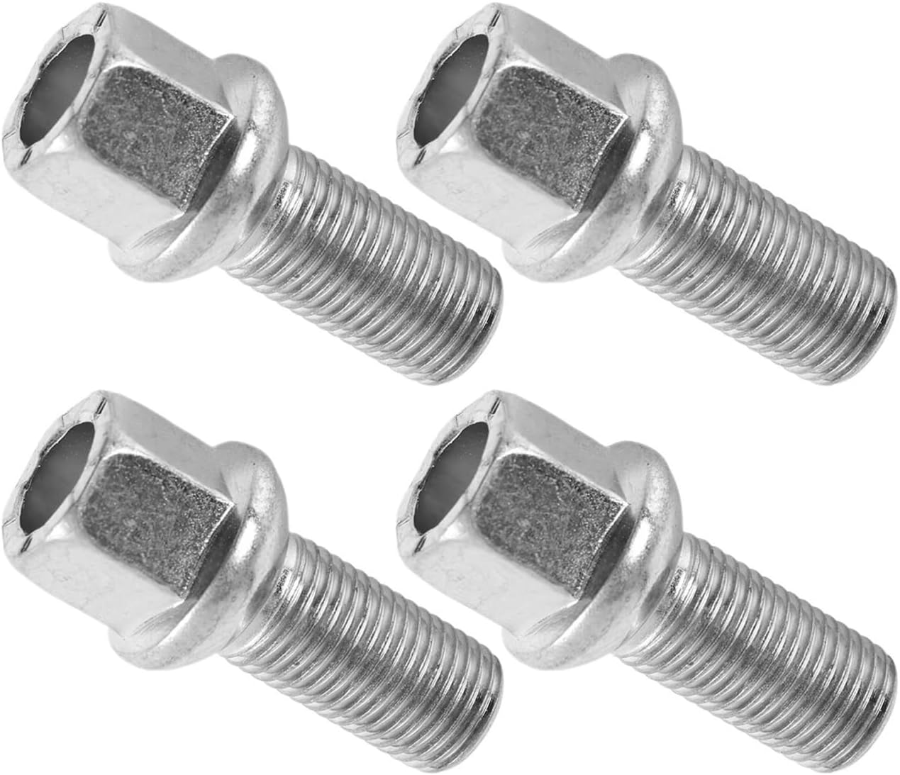Lug Nuts Compatible with VW for Beetle 1998-2010 for Bora 1998-2005 M14x1.5 28mm Thread Radius Car Wheel Bolts Lug Nuts WHT002437 431601139A