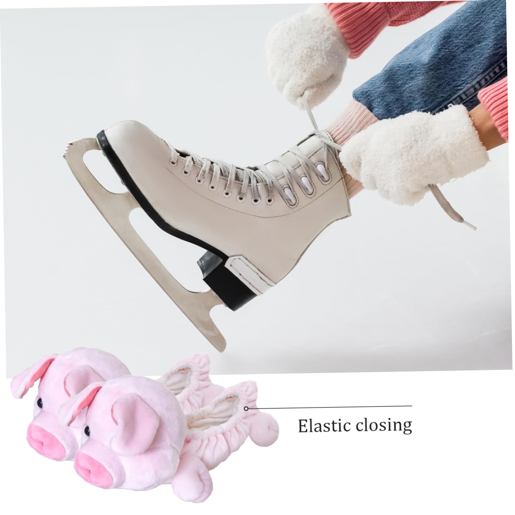 LAANCOO Copri Pattini Da Ghiaccio Rosa - Protezione Lama Per Hockey E Pattinaggio | Antiruggine E Assorbente - Foto 2