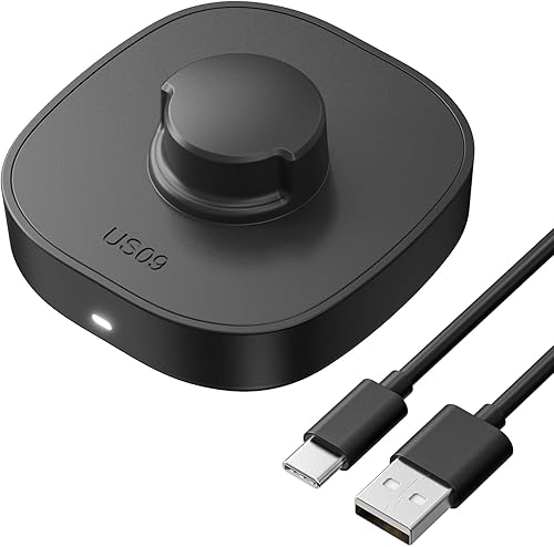 SOFTGAS Compatible con Cargador de Oura Ring Gen3 Tamaño 9, Dock de Carga Rápida y Segura con Cable USB-C, Diseño Apto para Viajes para Anillo