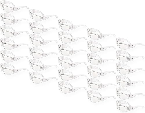 Defender Safety Gafas de seguridad VS1, paquete de 30, gafas protectoras de policarbonato, resistentes a los impactos, antiarañazos, ANSI Z87