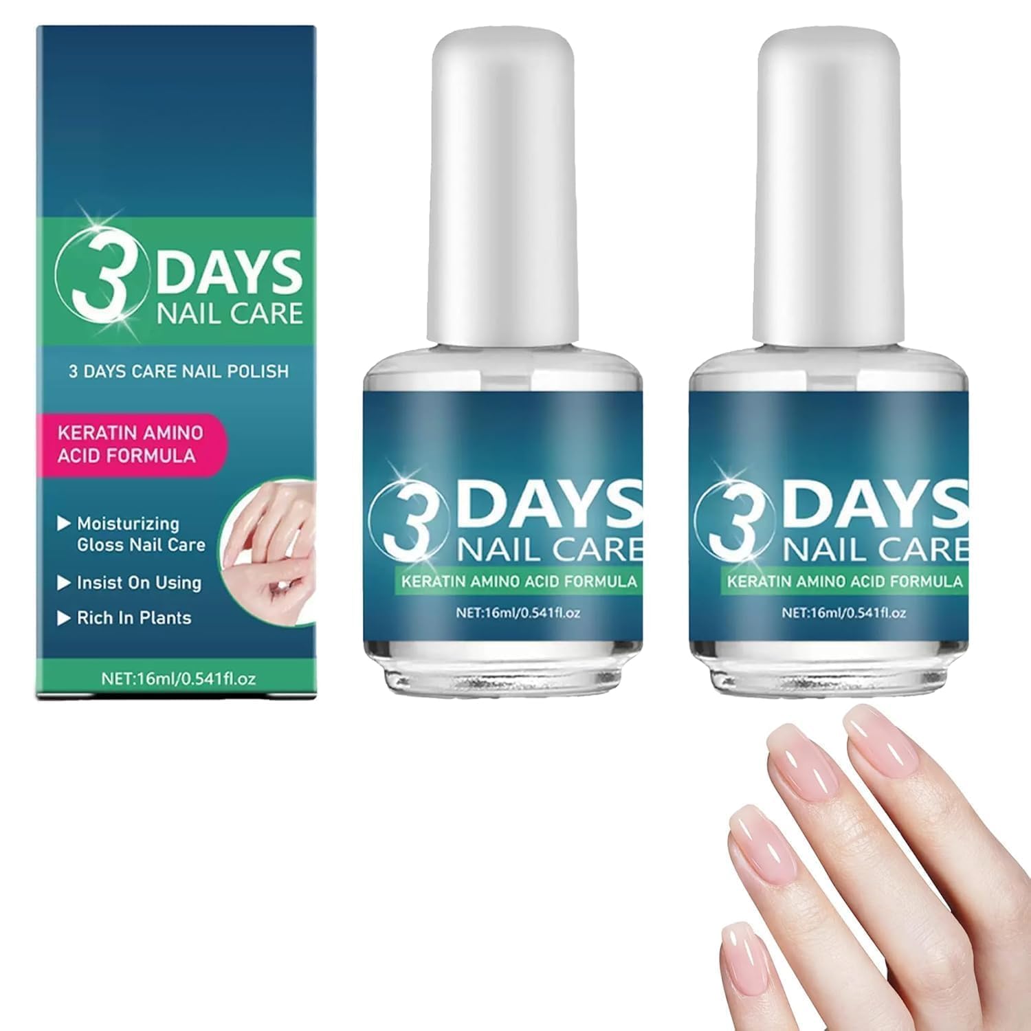 Nail Care Oil with Keratin – Fast Nail Strengthening Treatment for Dry, Weak & Fragile Nails | Hydrating Cuticle Repair Oil | Promotes Healthy Nail Growth | Nourishing Nail & Cuticle Care (Amber, Pack of 2)-image-31