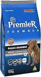 Premier Pet Ração Fórmula Senior para Cães Adultos de Raças Grandes, Sabor Cordeiro, 15kg