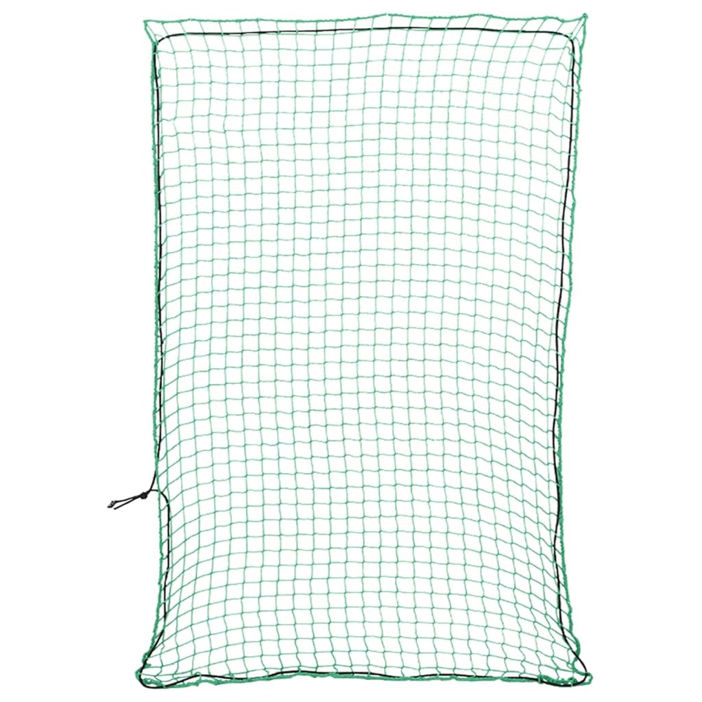 Filet de remorque avec corde en caoutchouc vert, 3 x 2 m, en polypropylène, filet de sécurité pour voiture, remorque, camion, SUV, polyvalent, élastique, transport sûr