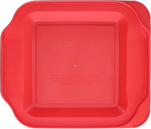 Miniatura 3 de Pyrex Tapa de almacenamiento de alimentos de repuesto de 222 unidades color rojo fabricada en los Estados Unidos no es compatible con el plato de