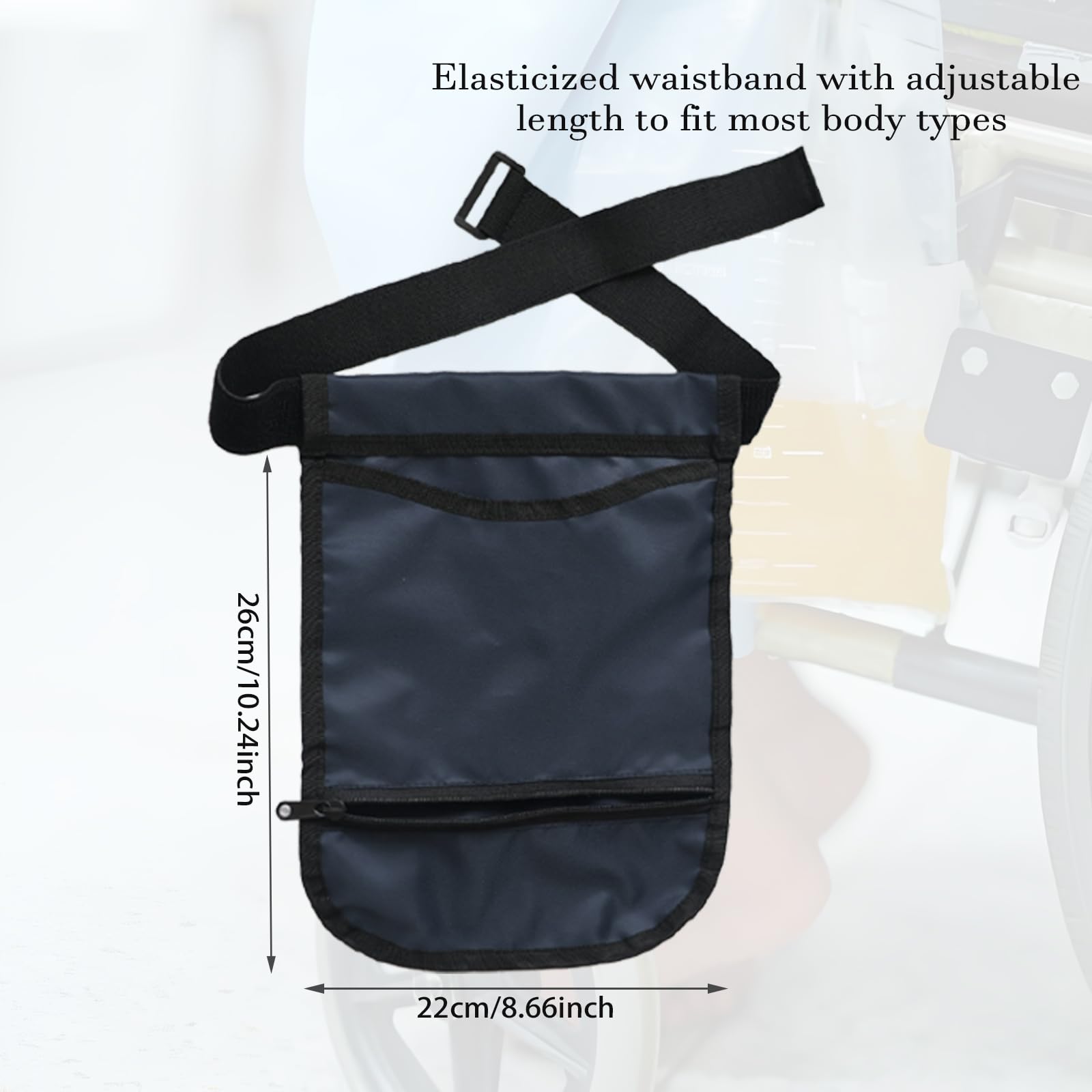 Soporte para bolsa de orina, cubierta de bolsa de catéter portátil ajustable, tela suave, soporte para bolsa de catéter con cinturón, fácil de ocultar, material impermeable