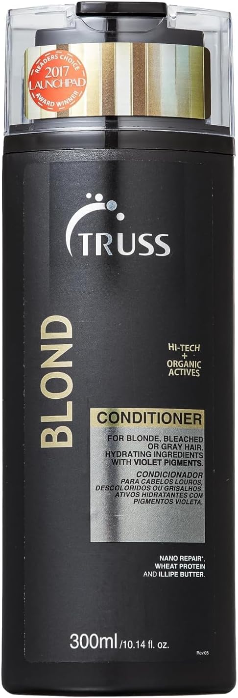 Blond Conditioner - Violet Purple Conditioner For Blonde, Bleached & Gray Hair - Color Protection, Hydrating, Restores Elasticity, Neutralizes Brassiness, Yellow, & Orange Tones