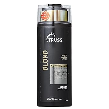 TRUSS Blond Conditioner - Violet Purple Conditioner For Blonde, Bleached & Gray Hair - Color Protection, Hydrating, Restores Elasticity, Neutralizes Brassiness, Yellow, Orange Tones