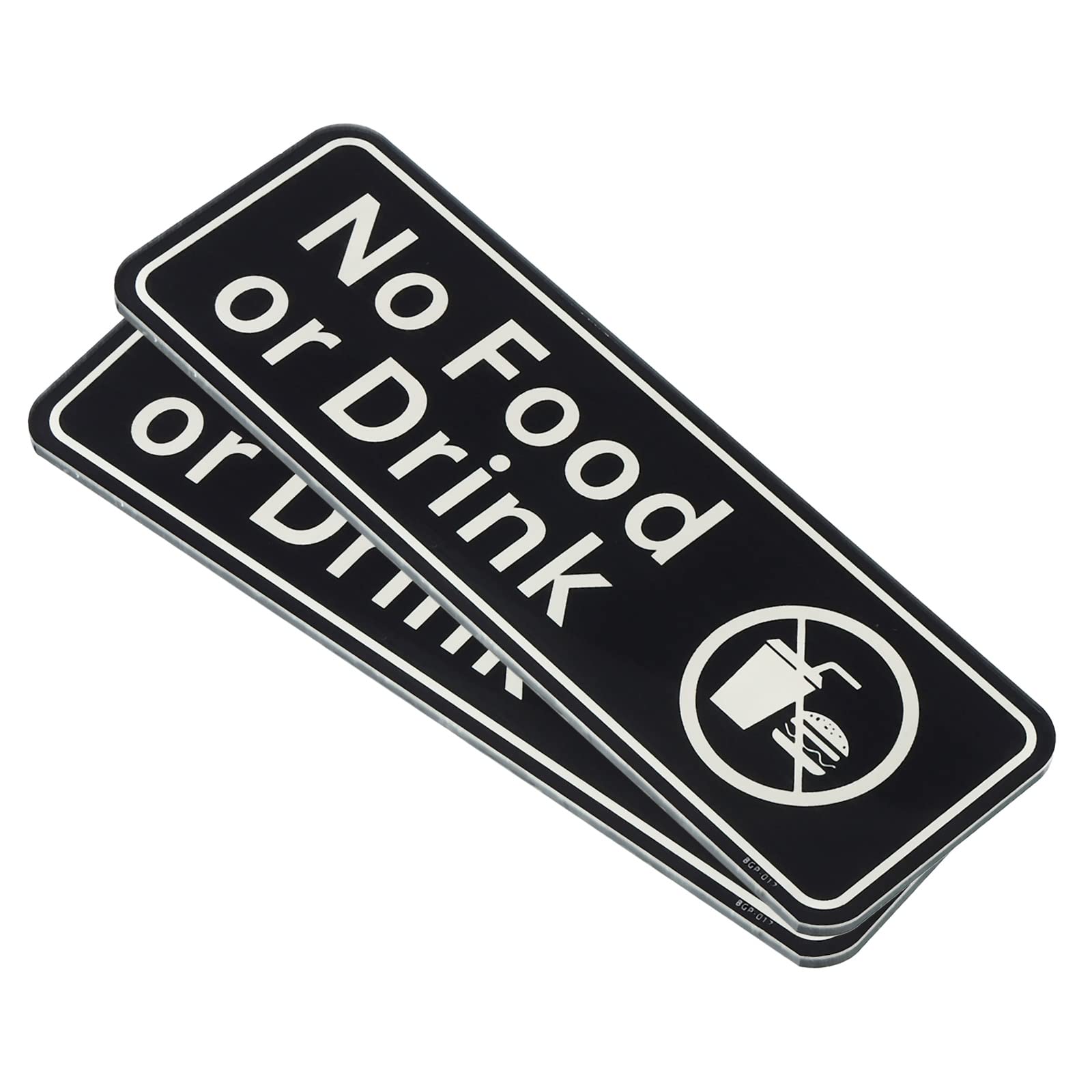 Plaque No Nourriture or Boisson autocollante pour garder une boutique propre