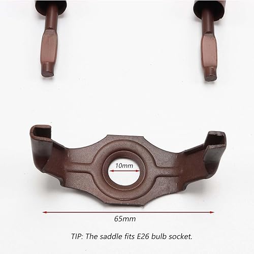 Miniatura 10 de Bieye SS011 - Pantalla de lámpara de soporte para lámpara de mesa estilo Tiffany (bronce 4.5 pulgadas de alto)