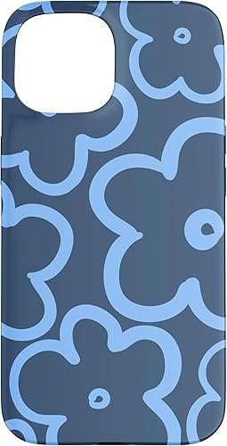 Miniatura 10 de Funda para iPhone 12 Mini con diseño floral azul marino y azul claro
