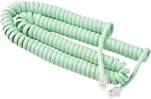 Miniatura 8 de iSoHo Phones: Cable de teléfono para teléfono fijo – sin problemas, cable de línea terrestre rizado para teléfono – Fácil de usar + excelente Negro