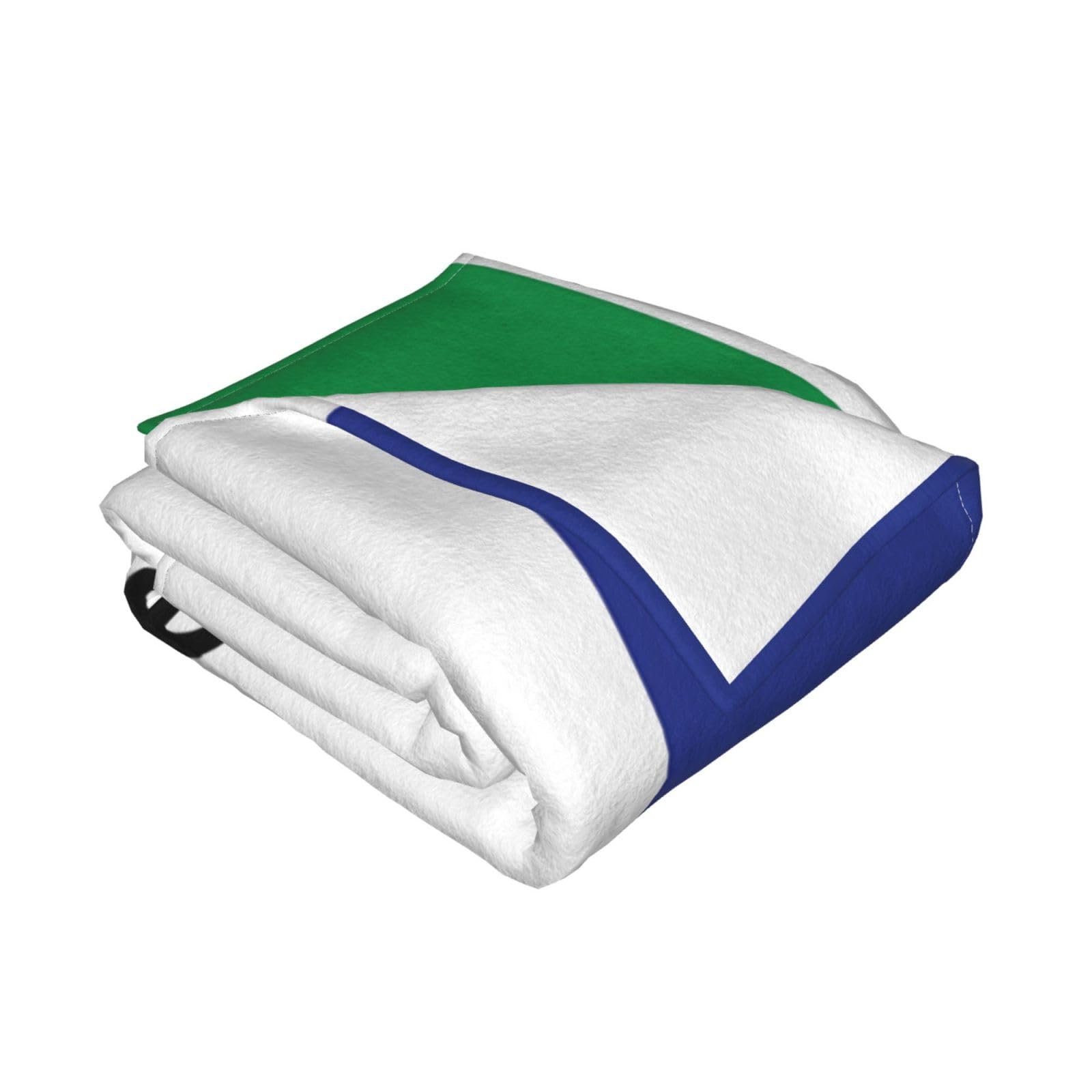 Manta de viaje portátil de 80 x 60 pulgadas, suave, resistente a las arrugas, plegable, exquisita bandera de Lesotho