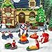 Rileryan 9 PCS Miniature Christmas Town People Figurines Village Sets for Christmas Collectible Decorations Accessories