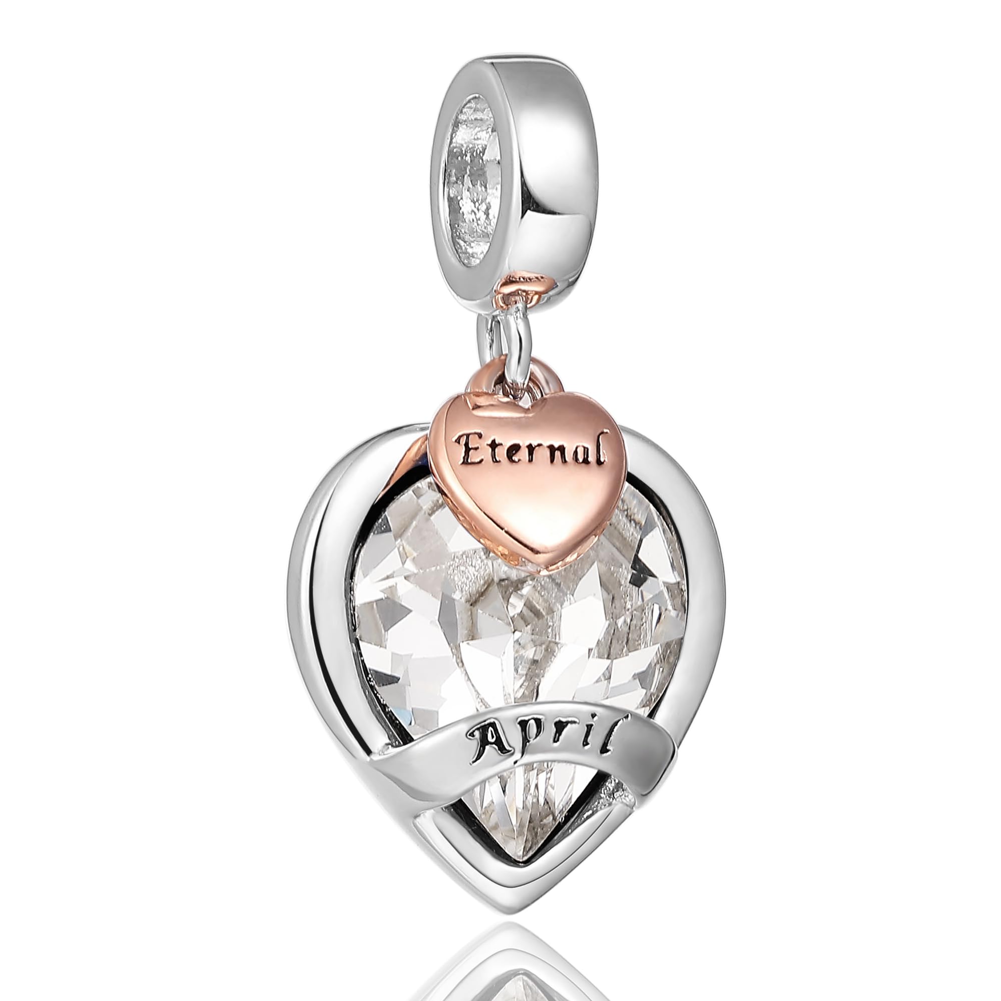 Jan Dec Birthstone Charms for Bracelets, Happy Birthday Bead Charms for Women and Girls, Cute Cubic Zirconia-image-29