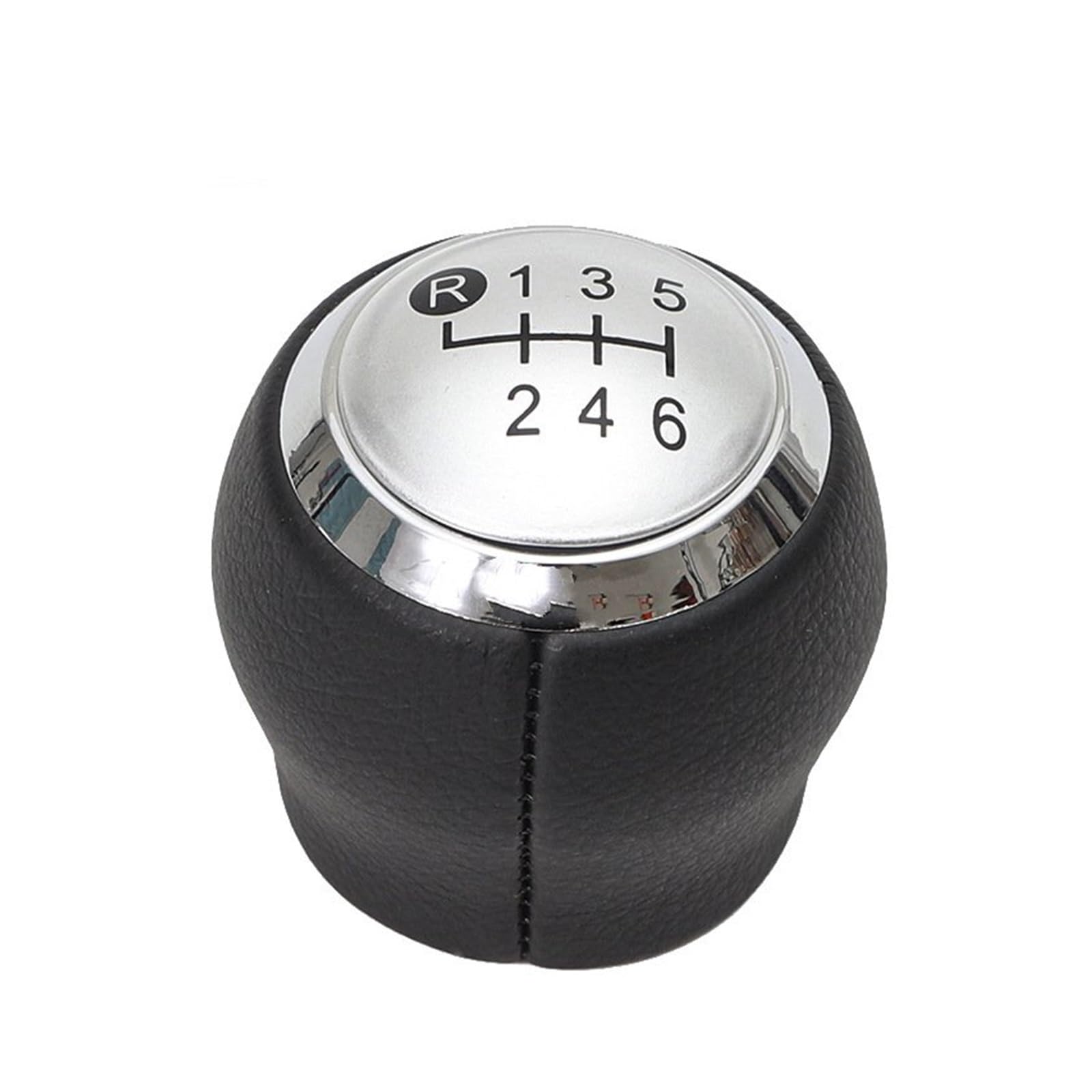Aimazom Car Gear Shift Knob for Toyota for Corolla for Yaris 12mm Manual Gear Shift Knob Shifter Lever Head for Modification and Replacement(Silver,for 6 Speed)
