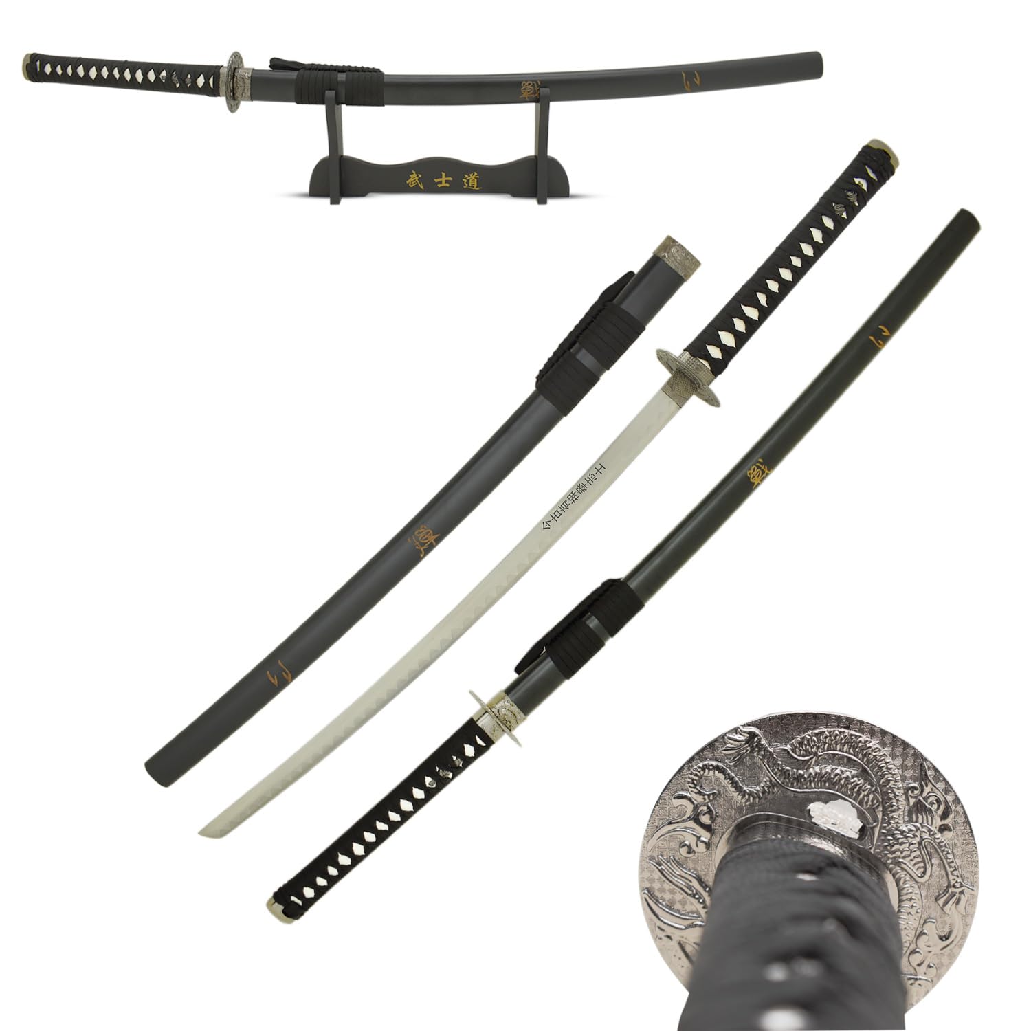 Amazon.com : MASTER USA - Hand Carved Katana Sword with Samurai