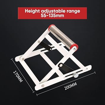 Adjustable Cutting Machine Support Frame, 2024 New Table Saw Stand Height Adjustable, Metal Cutting Machine Work Support Stand, Material Support Frame, Cutting Machine Attachment