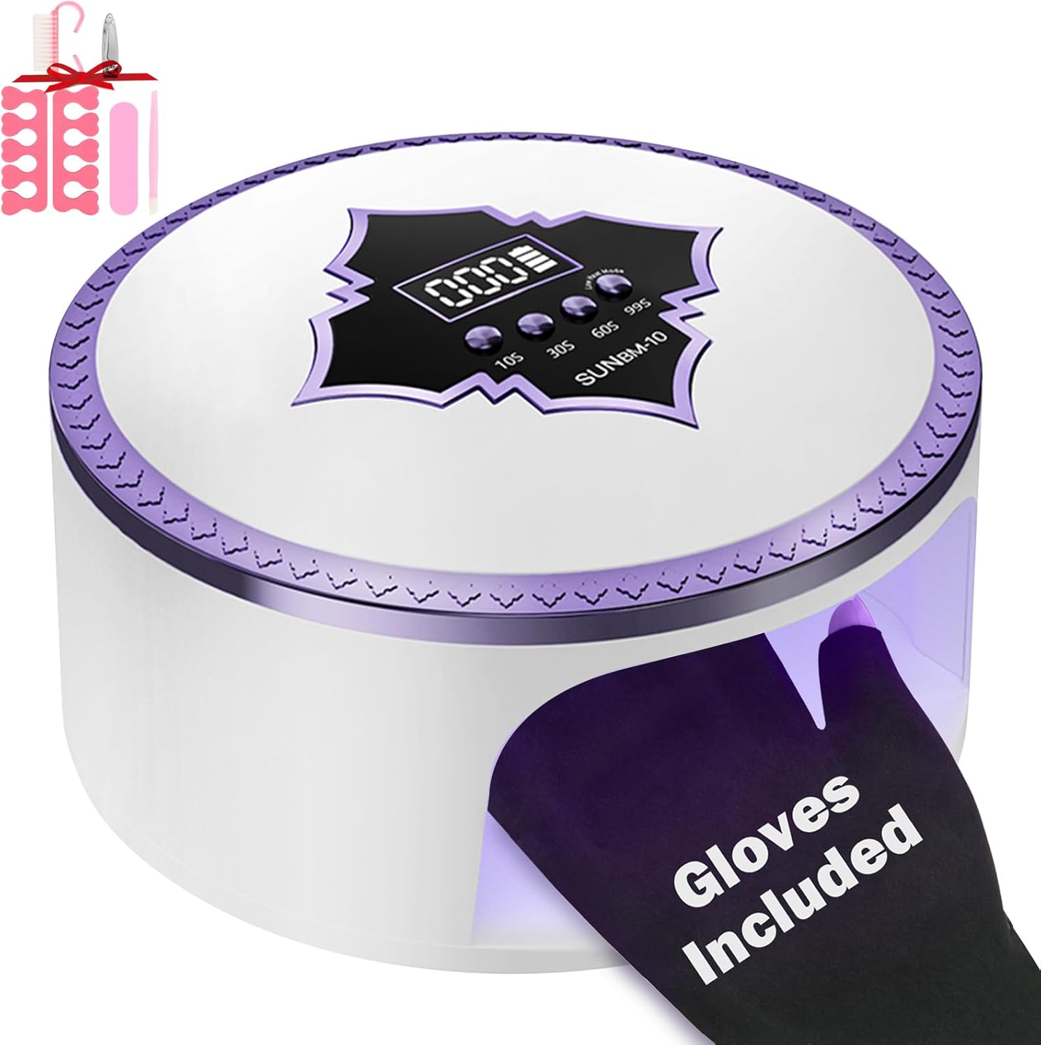 UV LED Nail Lamp Cordless 180W Portable Nail Dryers Rechargeable UV Light for Gel Nails Polish Kit,Fast Curing Wireless Nail Lights Smart Sensor 4 Timer 66 Beads,Nail Art Tools for Manicure Pedicure