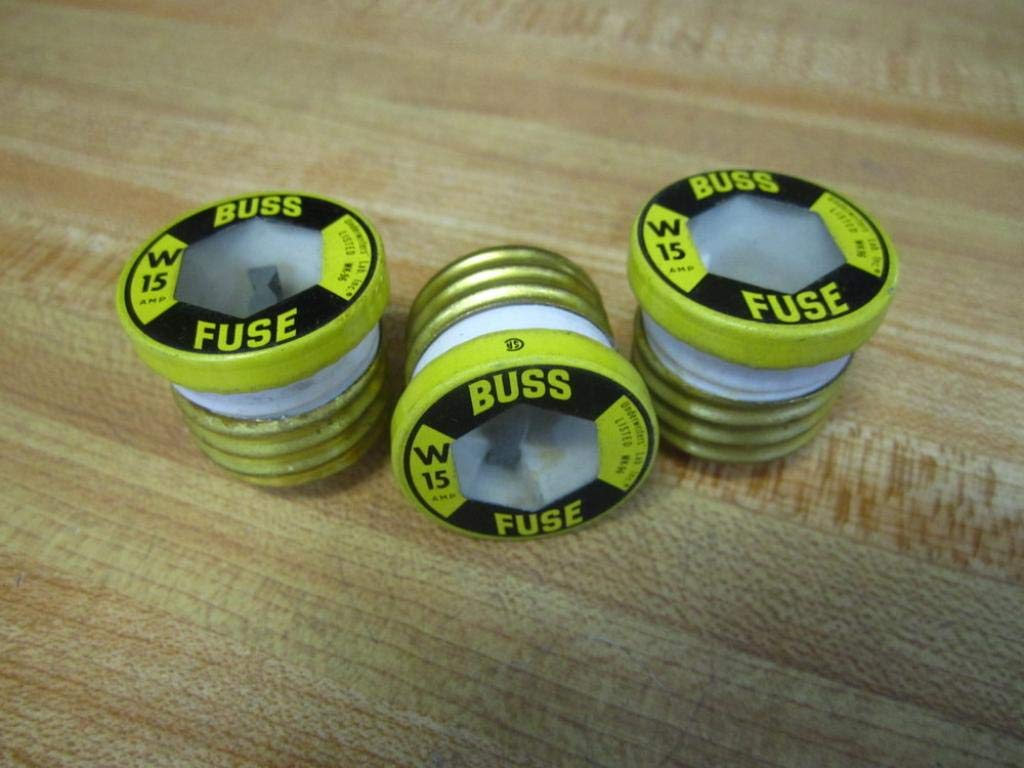 Bussmann W-15 Buss Fuse W15 (Pack of 3)