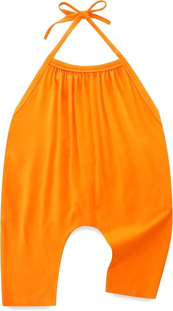 Toddler Girls Summer Clothes Backless Strap Slouch Jumpsuit Harem Halter Romper Pants 1T5T