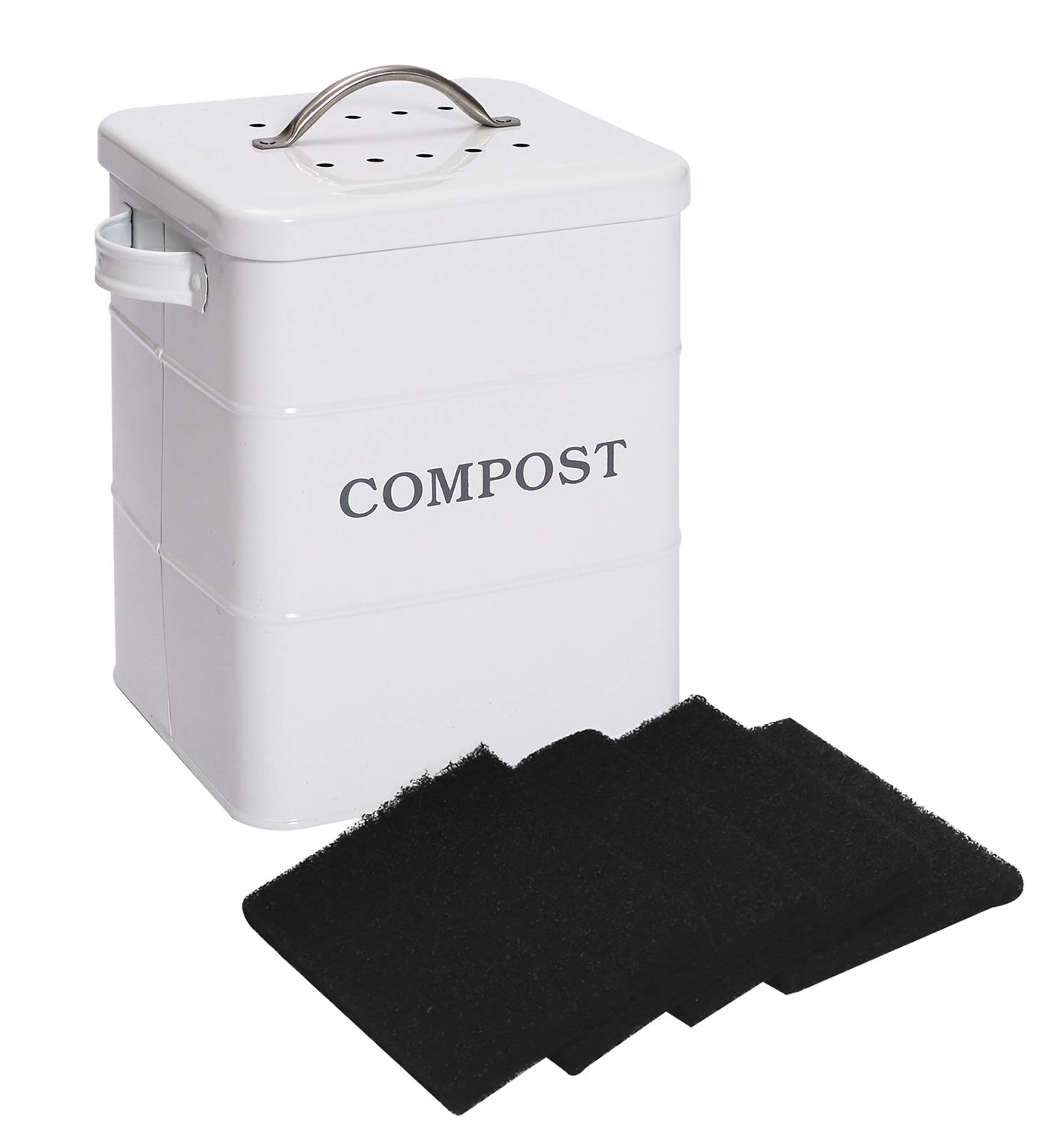 Buy Xbopetda Stainless Steel Compost Bin for Kitchen Countertop,1