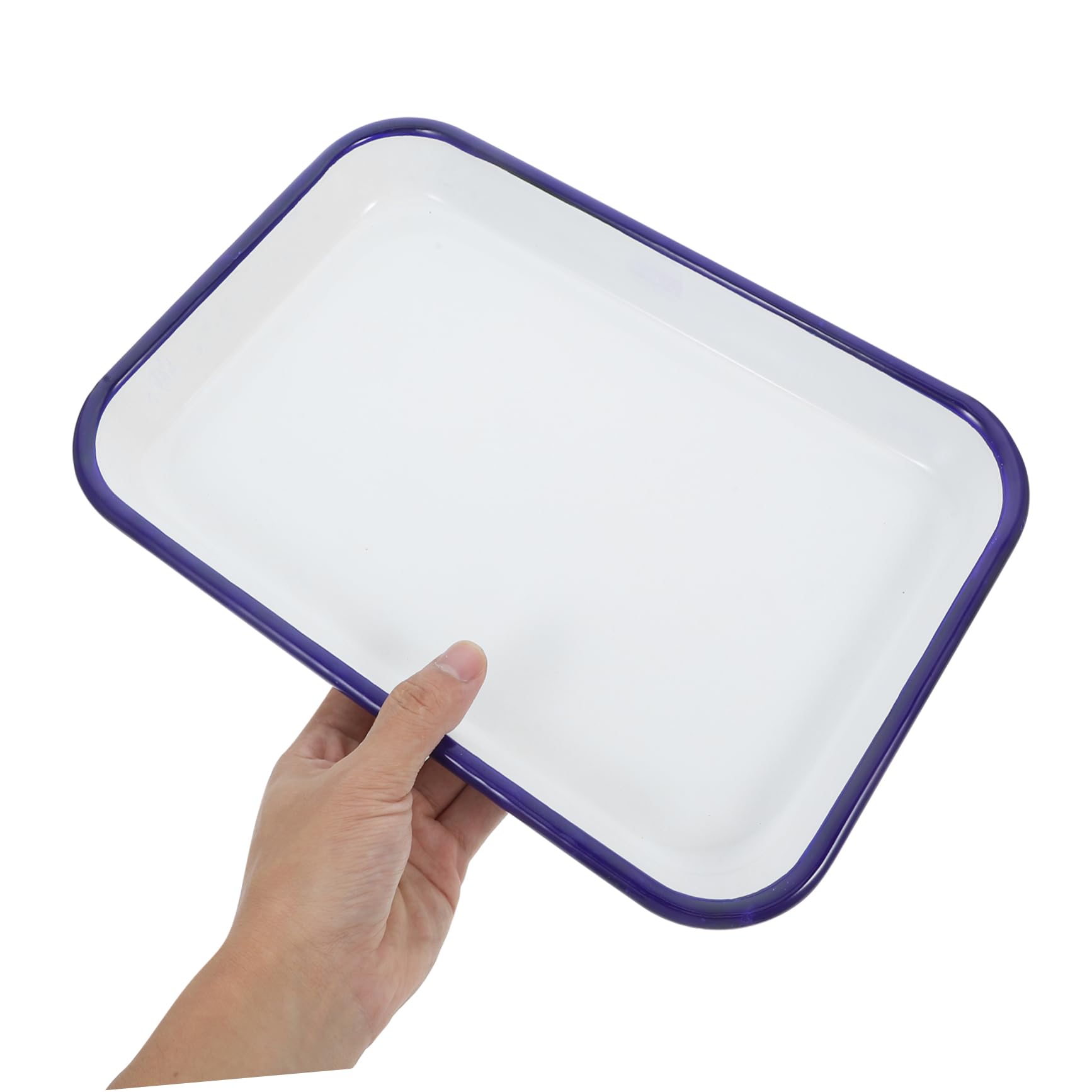 Vassoio Versatile Smaltato Bianco Rettangolare da Laboratorio