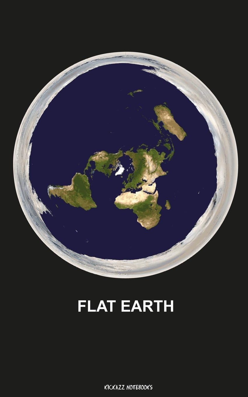 Flat Earth Plane - Lined notebook: Notebook with lines Paperback – 30 May 2016