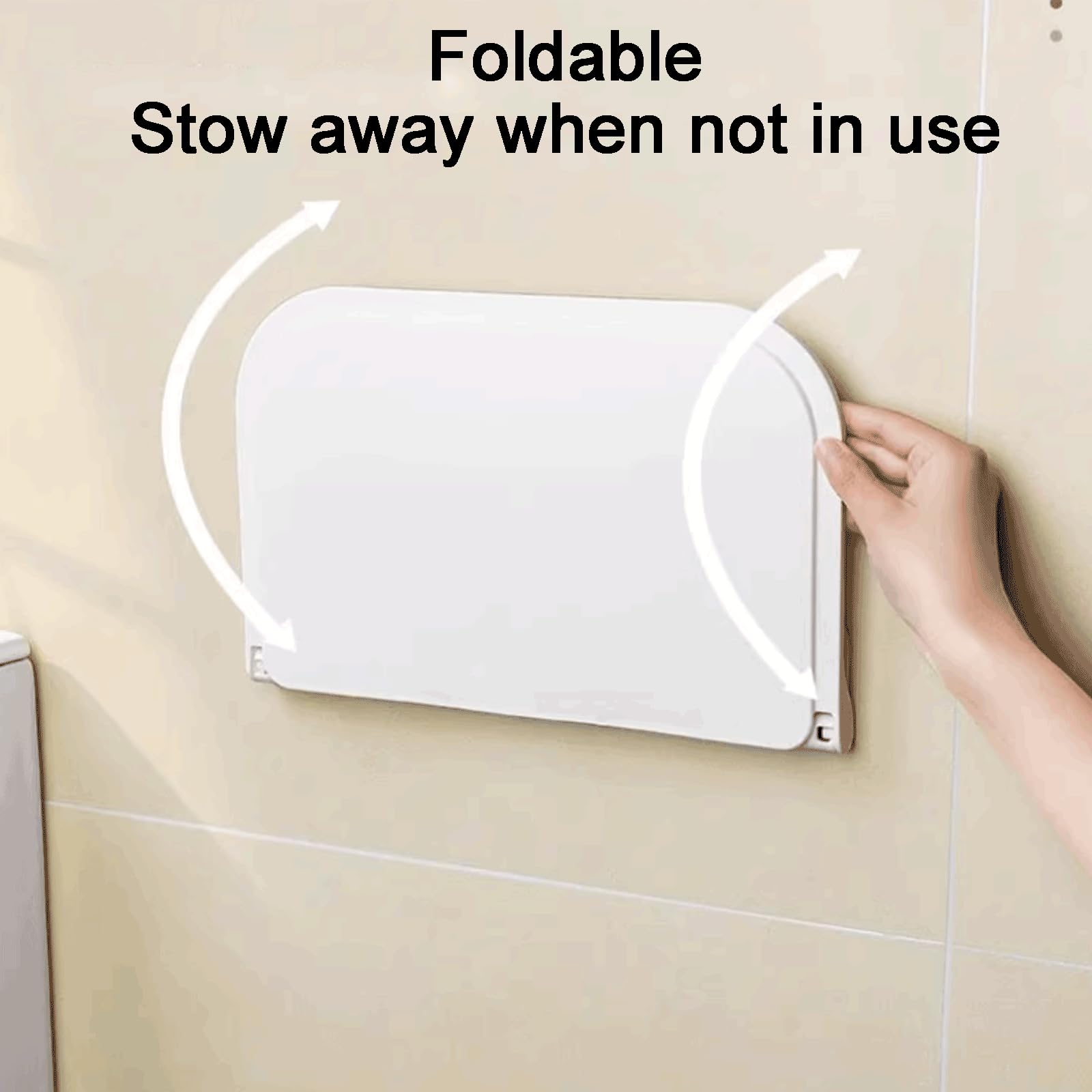 Versatile Mensole da Bagno a Parete Mensole da Bagno in plastica Mensole da Bagno Pieghevoli Mensole da Bagno multifunzionali Solido