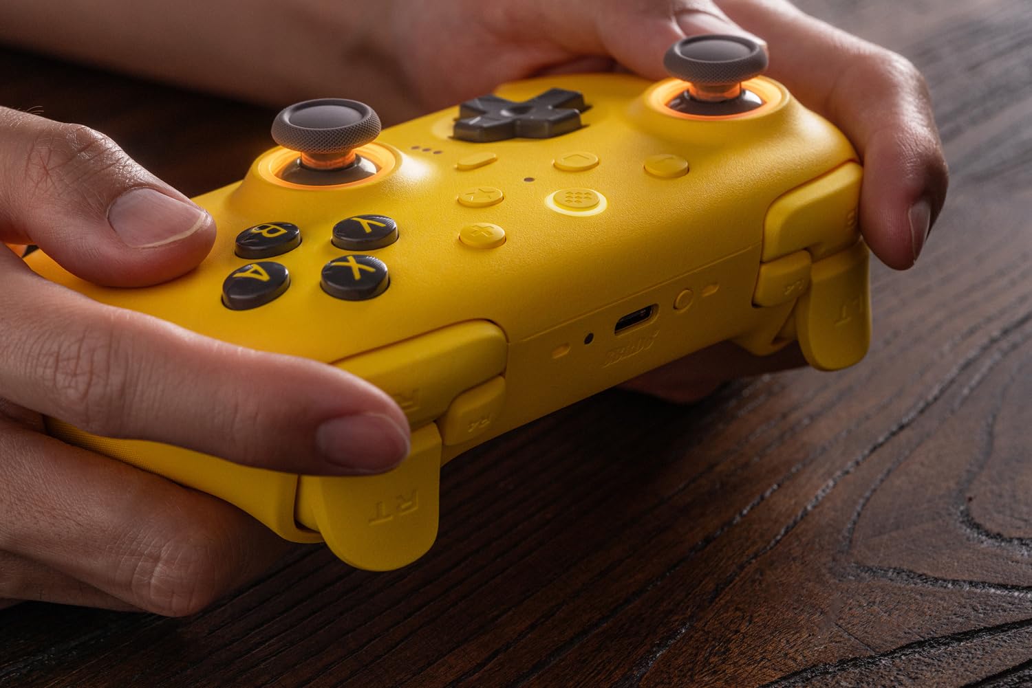 8Bitdo Ultimate 2 Bluetooth Controller for Switch/Switch 2 & Windows PC, Switch Pro Controller with TMR Joysticks, Switchable Hall Effect/Tactile Triggers, Vibration and Motion Control -Yellow