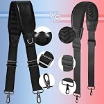 ZINZ Shoulder Strap 67" with Padded, Bag Strap with Dual Buckles and Metal Swivel Hooks for Laptop Bag, Camera Bag and More