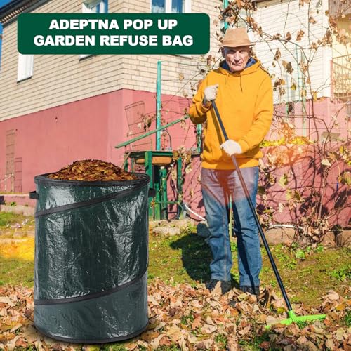 Sac à déchets de jardin pour feuilles et pelouse - Rangement jouets pliable 130L - 6