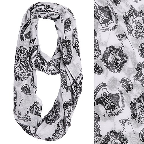 Harry Potter Hogwarts All Over Infinity, White, One Size3