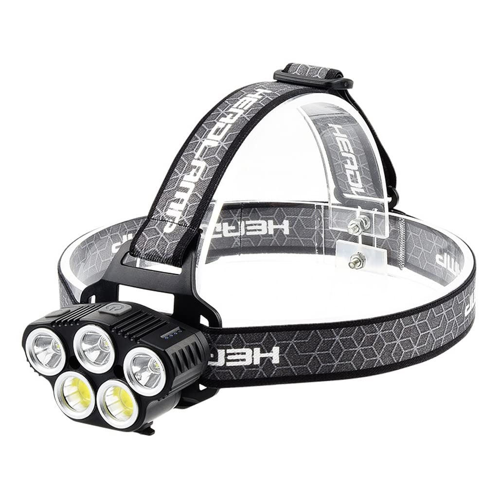 OYYMTE XPE+COB Headlight Built-in Rechargeable Lightweight 5LED Induction Red Light Strong