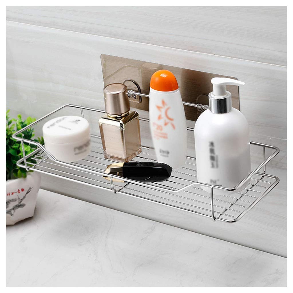 Scaffale da Bagno Squisito Scaffale da Bagno Scaffale a Ventosa Senza punzonatura, Scaffale da Cucina per Bagno con Doccia, Scaffale di Scarico a Parete in Acciaio Inossidabile