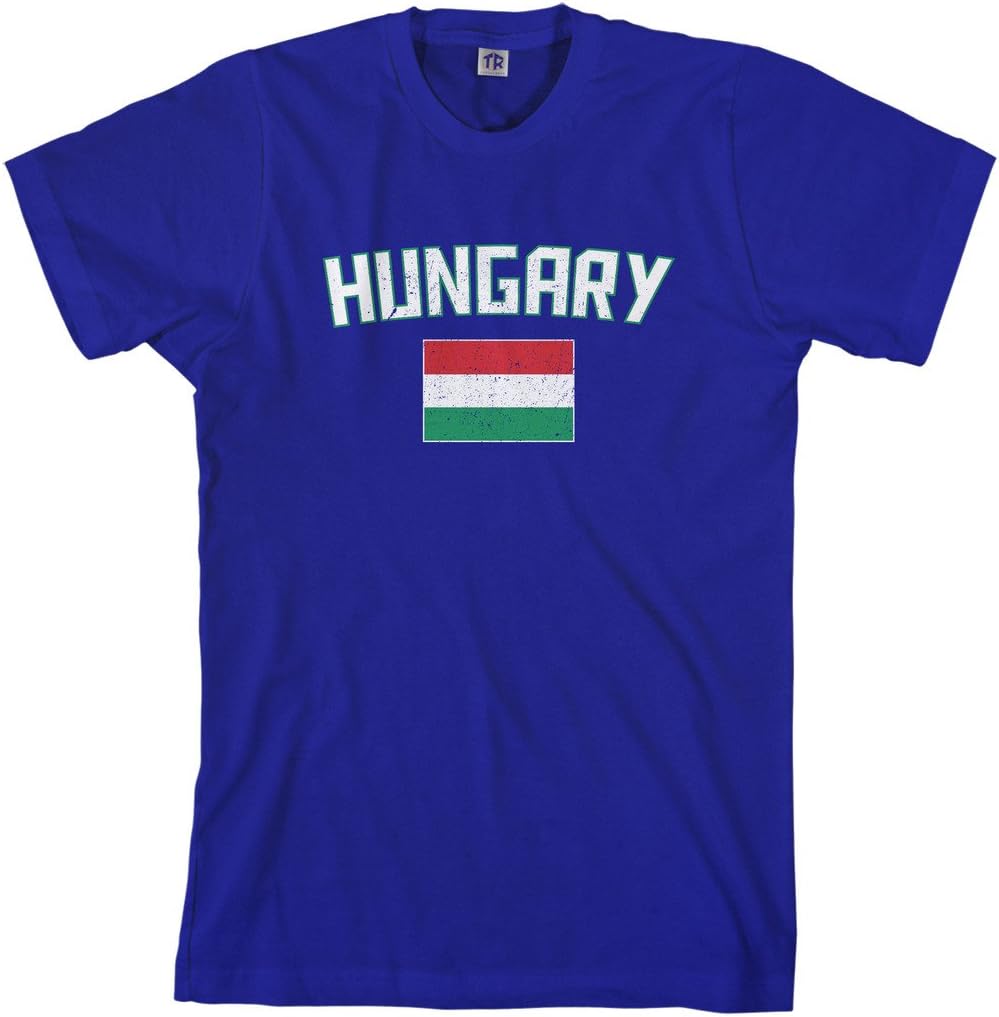 Threadrock Men's Hungary Flag T-Shirt