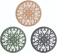 Netiva Kitchen Silicone Trivet Mats, Heat-Resistant Pads, Non-Slip Honeycomb Design, Multi-Colour(Pack of 3)
